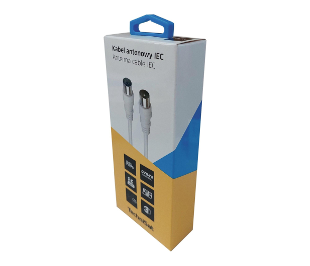 TechniSat Kabel antenowy IEC 3m biały - 1286654 - zdjęcie 3